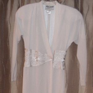 Daymor Couture White Maxi Wrap Dress
